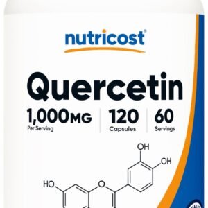Nutricost Quercetin 1000mg, 120 Capsules - 60 Servings, 500mg Per Capsule