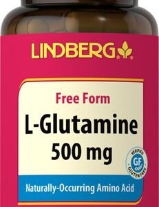 L Glutamine Capsules 500mg | 100 Pills | Free Form | by Lindberg