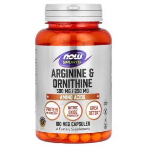 Sports, Arginine & Ornithine, 100 Veg Capsules