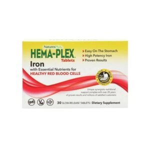 NaturesPlus Hema Plex Iron Supplement 30 Count Total Blood Health Tablets