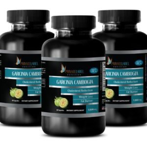 Garcinia Cambogia 60% HCA Extract 1300mg - Weight Loss - Fat Burn - 3 Bottles