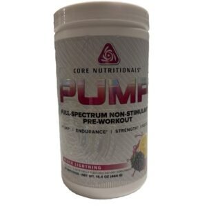 Core Nutritionals Pump Full-Spectrum/Non-Stim Pre-Workout 20serv Black Lightning