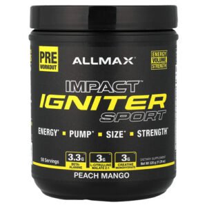 IMPACT™ IGNITER Sport, Pre-Workout, Peach Mango, 11.29 oz (320 g)