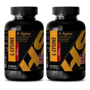 amino acids - L-LYSINE 1000mg - bone support - 2 Bottles