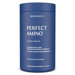 Perfect Aminos Nutritional Supplement 60 Servings Muscle Recovery Vegan BCAAs