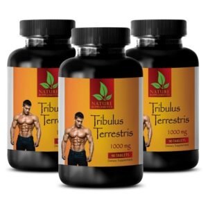 Tribulus Terrestris 1000mg - Testosterone - Muscle Mass Supplement Tablets - 3B