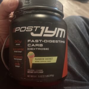 Post JYM Fast-Digesting Carb- Post-Workout Recovery 2.2 Lbs Rainbow Sherbet