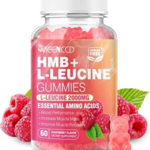HMB & Leucine Gummies 3000mg Sugar-Free Vegan Amino Acid 60ct