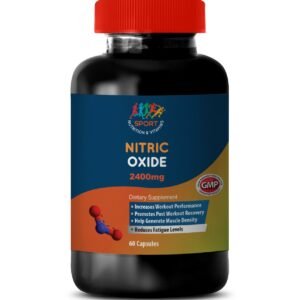Gains In Lean Mass - Nitric Oxide 2400mg - L-Arginine Capsules  1 Bottle