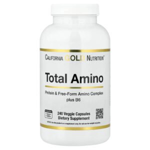 Total Amino with Vitamin B-6, and 20 Amino Acid Blend, 240 Veggie Capsules