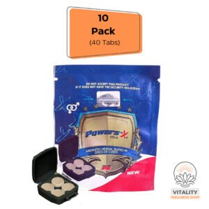 Powers'x Men's Vitality Support Natural Supplement 10 Pack (40 Tabs)