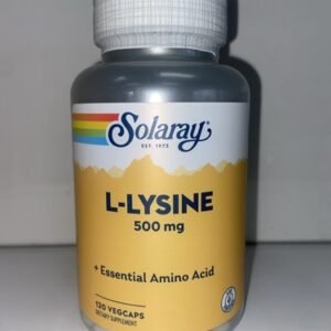 Solaray L-LYSINE Essential Amino Acid 500 mg 120 VegCaps