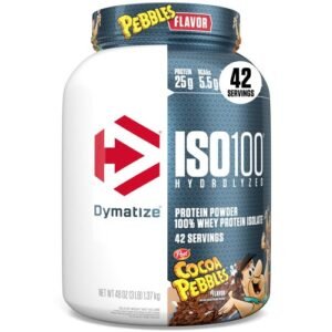 Dymatize ISO100 Hydrolyzed Protein Powder,3 lb - Cocoa Pebbles, Exp. 11/26