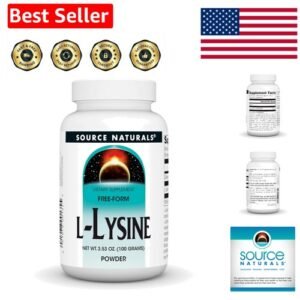 L-Lysine Free Form Powder -Amino Acid Supplement Supports Energy Formation & ...