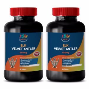 Male Sexual Health Supplement Pill - Elk Velvet Antler Complex 550mg - IGF-2 2B