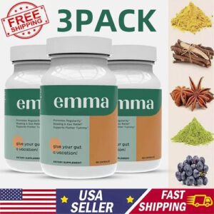 3X Emma Relief Supplement KONSCIENS KETO for Gut Bloating -180 Capsules US STOCK