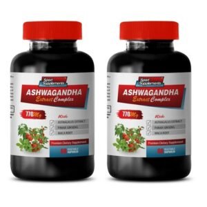 immune booster - ASHWAGANDHA ROOT COMPLEX 770mg -2 Bottles