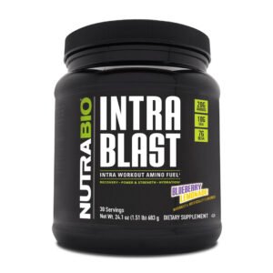 NutraBio Intra Blast Intra-Workout Aminos, EAAs, BCAAs - Muscle Recovery